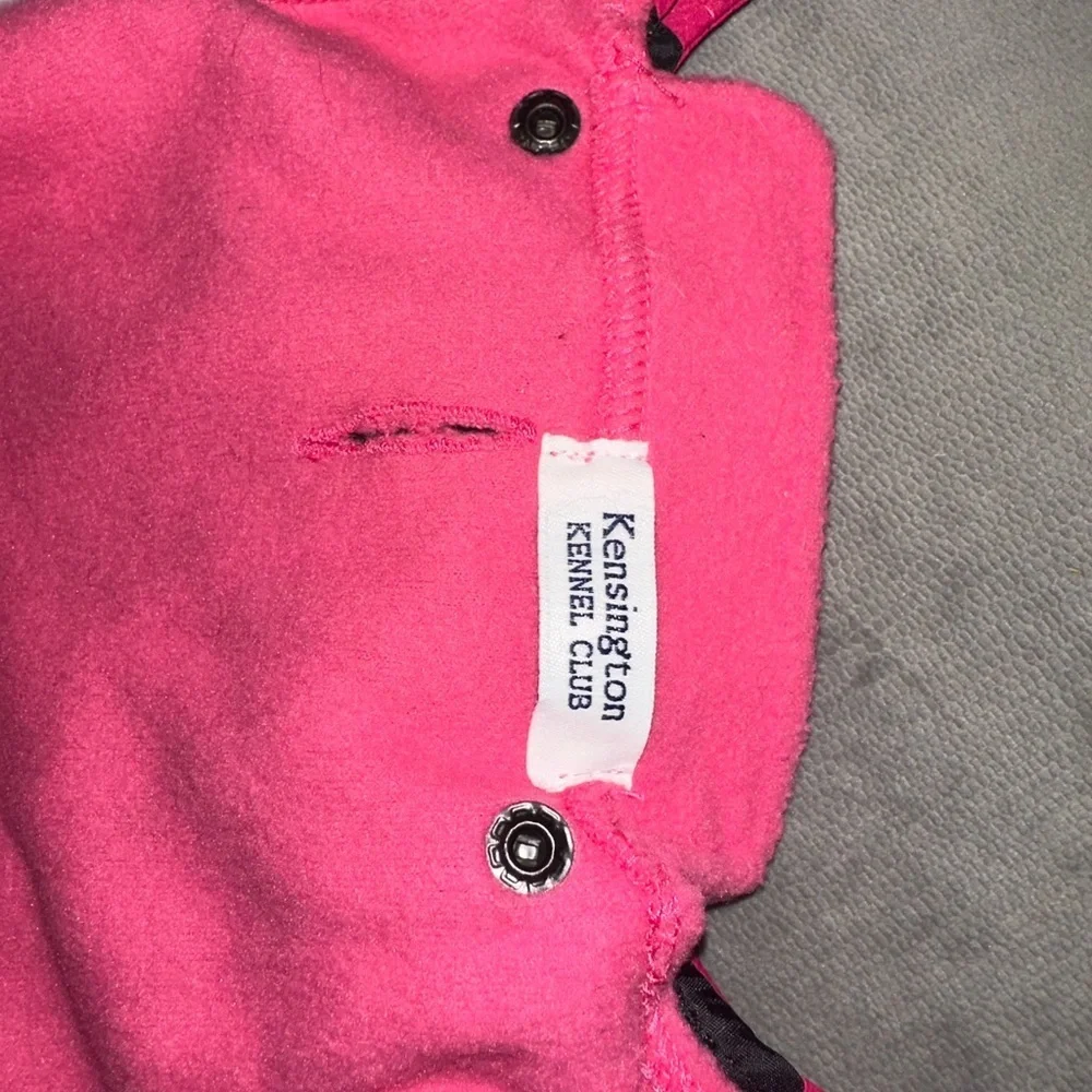 Kensington kennel club pink dual lined dog coat size XS